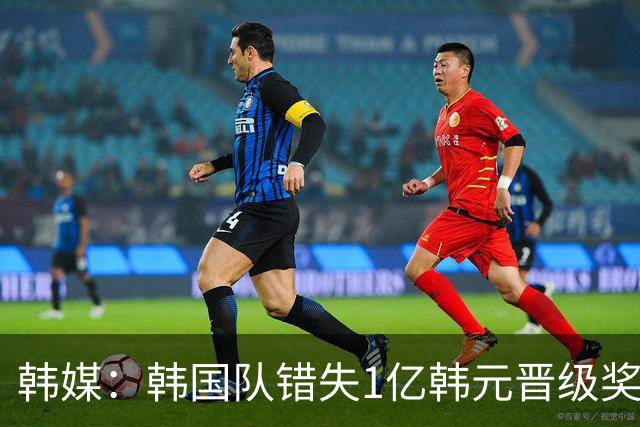 韩媒：韩国队错失1亿韩元晋级奖 但每人仍可拿8000万津贴